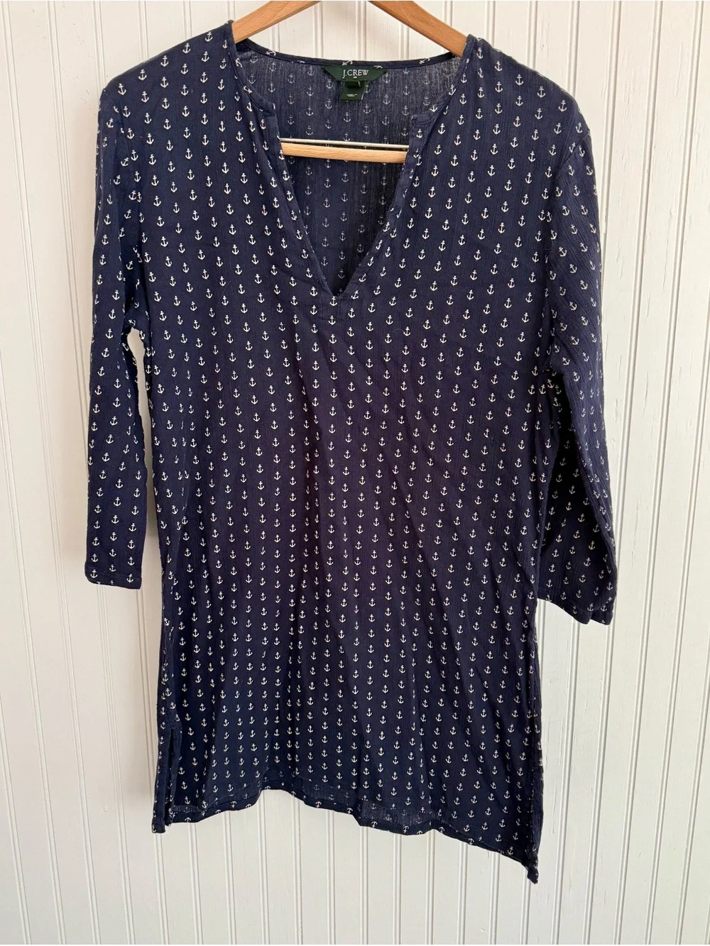 J.Crew Navy Anchor Print Tunic Size Small